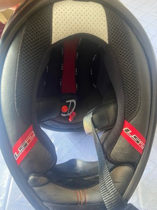Casco Moto LS2 Negro +funda