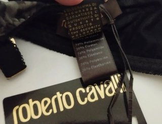 Reggiseno push-up leopardato Roberto Cavalli 5B