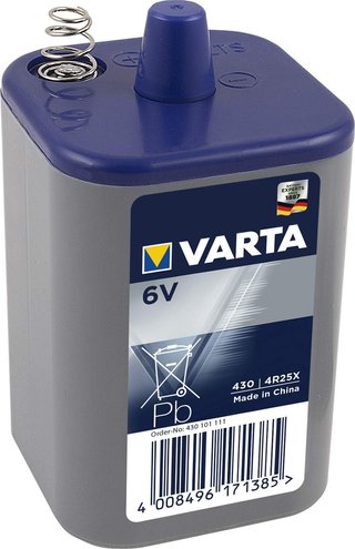Varta batería compacta potente 6V