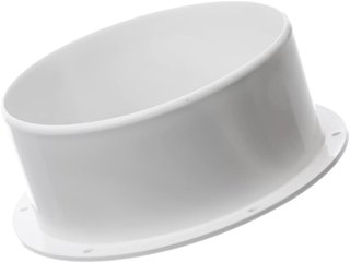 Conector brida pared para tubo ventilación