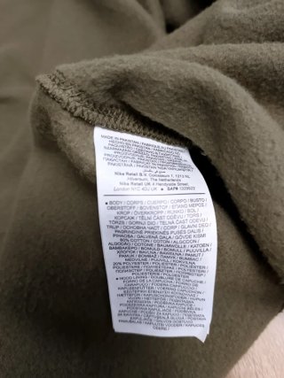 Sudadera Nike Verde Oliva Cremallera