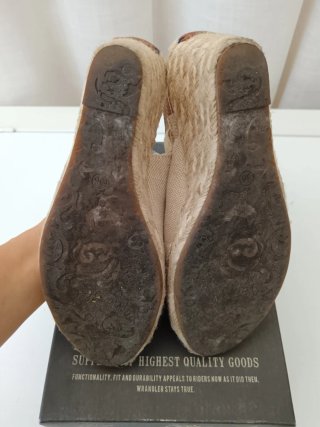 Sandali con zeppa Wrangler beige/marrone