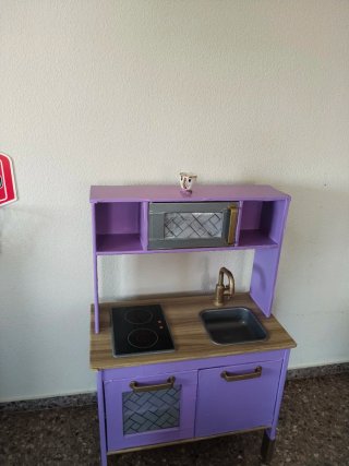 Cocinita IKEA Duktig Personalizada Morada