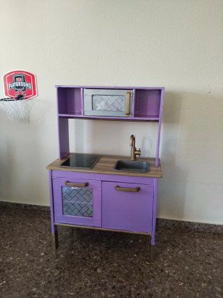 Cocinita IKEA Duktig Personalizada Morada