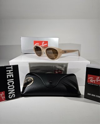 Occhiali Ray Ban RB 4457D Trasparent Beige