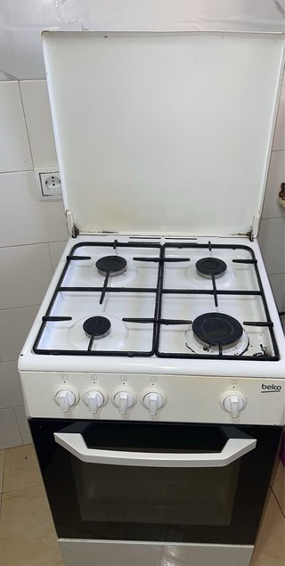 Horno de gas blanco 4 fuegos