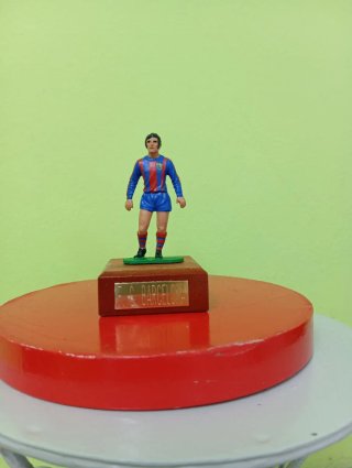 Figura Futbolista FC Barcelona en Plomo Años 90