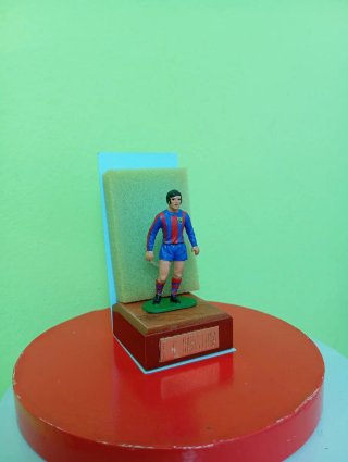 Figura Futbolista FC Barcelona en Plomo Años 90