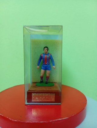 Figura Futbolista FC Barcelona en Plomo Años 90