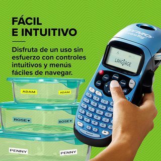 - DYMO etiquetadora portátil con teclado LCD