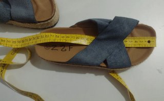 Sandalias mujer número 37 esparto tiras cruzadas