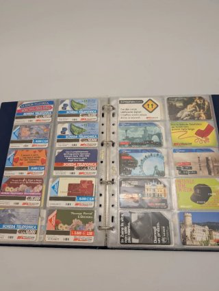 Album Schede Telefoniche Telecom Italia Anni 90
