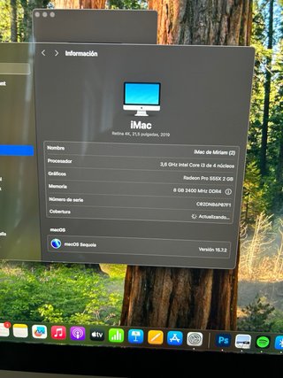 Mac pantalla retina 4k 21,5 pulgadas