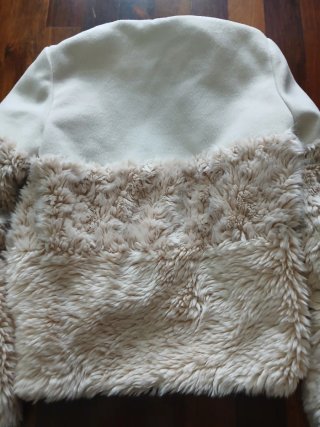 Chaqueta paño mujer beige