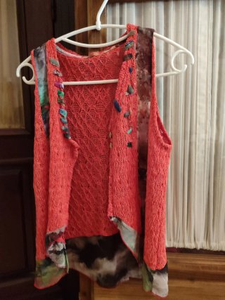 Conjunto jersey/chaleco Etnia multicolor