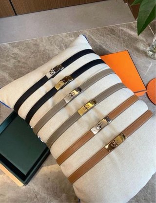 Cinturón Hermès Negro , Marrón y Topo