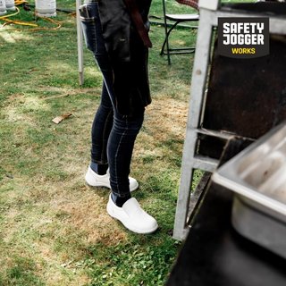 Safety Jogger zueco seguridad trabajo blanco