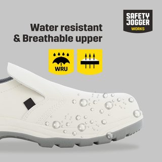 Safety Jogger zueco seguridad trabajo blanco