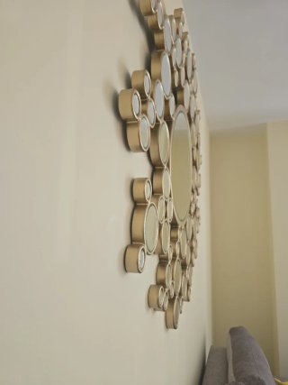 Espejo moderno actual Decorativo dorado 100x100