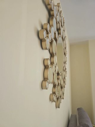 Espejo moderno actual Decorativo dorado 100x100