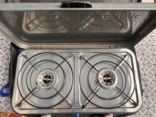 Cocina Camping barco camper caravana Cadac doble