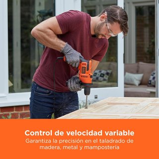 BLACK+DECKER taladro percutor potente compacto