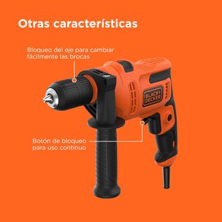 BLACK+DECKER taladro percutor potente compacto