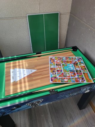 Mesa Multijuegos Billar Futbolín Hockey