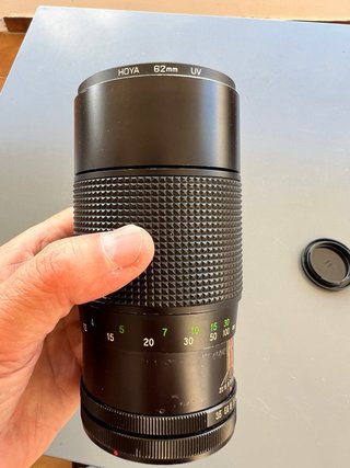 Vivitar 200mm f/3.5 Canon FD + Filtro UV