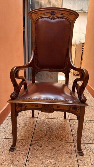 Escritorio Modernista Armario Silla Madera