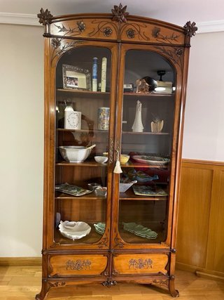 Escritorio Modernista Armario Silla Madera