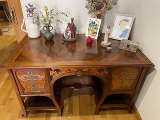 Escritorio Modernista Armario Silla Madera