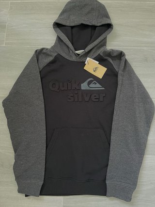 Sudadera Quiksilver Negra y Gris