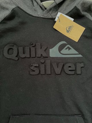 Sudadera Quiksilver Negra y Gris