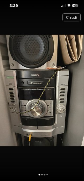 Stereo Sony Argento