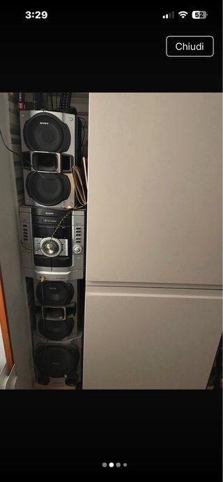 Stereo Sony Argento