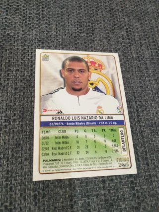 Cromo Ronaldo Nazario 2004-05