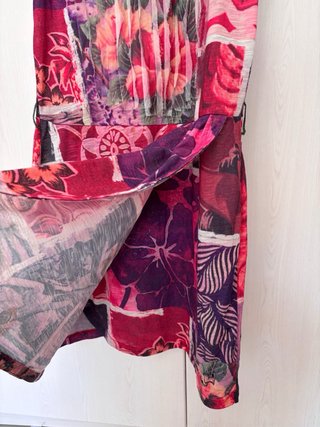 Vestido Desigual Estampado Boho Talla L