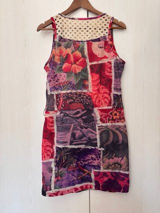 Vestido Desigual Estampado Boho Talla L