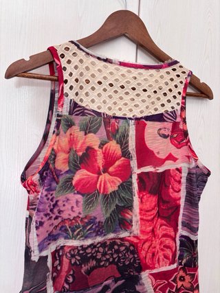 Vestido Desigual Estampado Boho Talla L