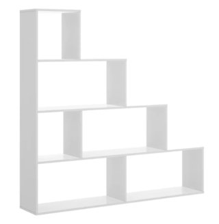 Estantería escalonada blanca