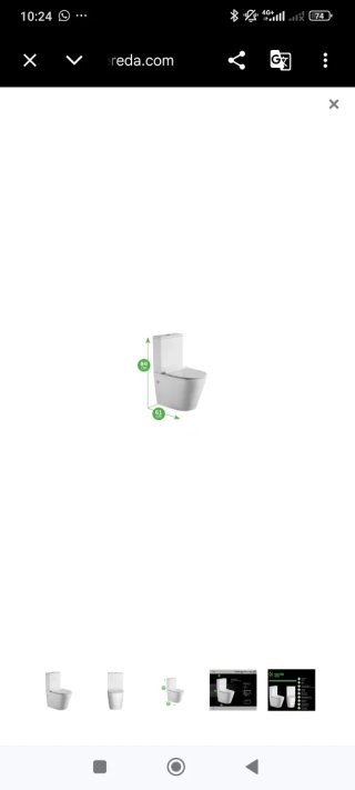 Taza de baño moderna blanca