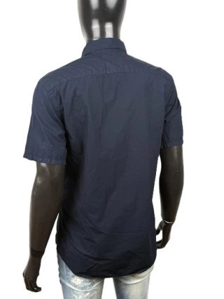 Camicia Lacoste Uomo Taglia 40 M Blu Manica Corta
