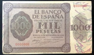 Lote Reproducciones Billetes España