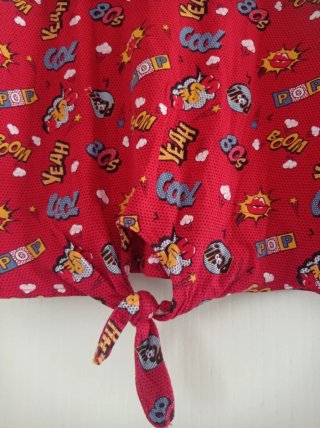 T-shirt pop art fumetto 13/14 anni