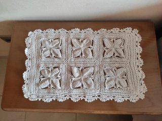 3 Tapetes Crochet hojas