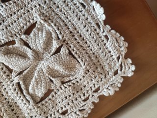 3 Tapetes Crochet hojas