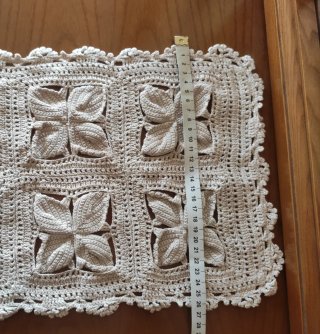 3 Tapetes Crochet hojas