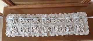 3 Tapetes Crochet hojas