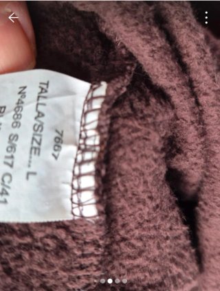 Sudadera vintage marrón con rayas naranjas